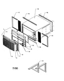 Outercase/curtains/front assembly