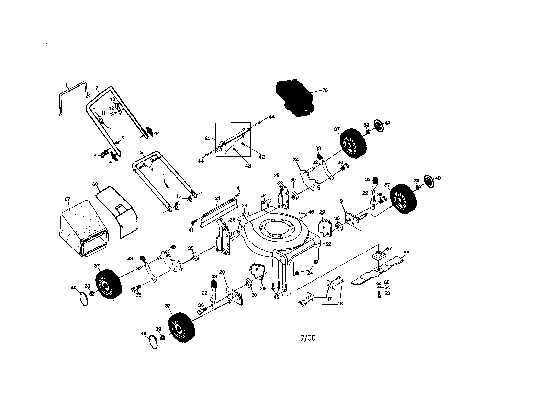 Craftsman rotary lawn mower