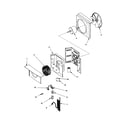 Amana RC04880A1XR REV A fan and control assembly diagram
