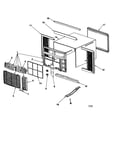Outercase/curtains/front assembly