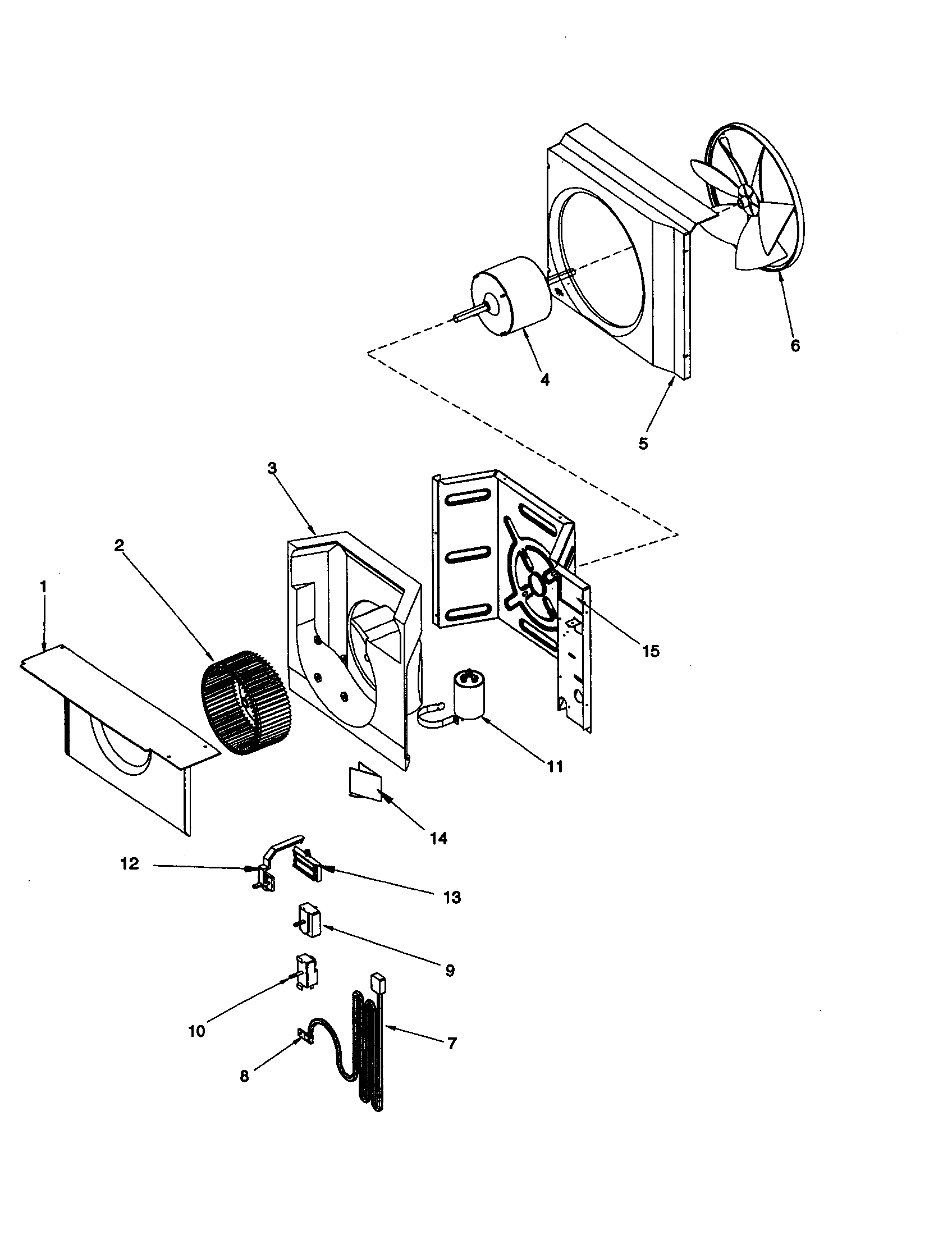 CENTER PARTITION ASSEMBLY/CONTROLS