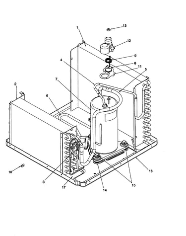 Evaporator/condenser/compressor