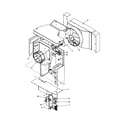 Amana RC14010C2DR REV C fan and control assembly diagram