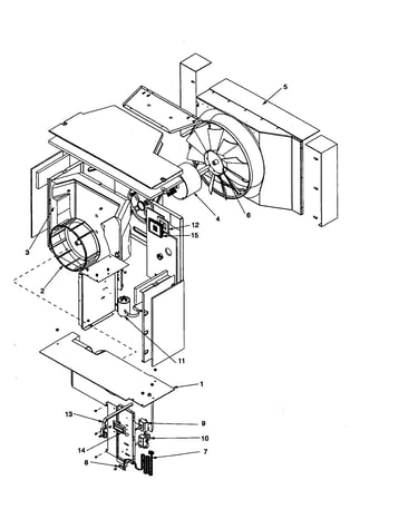 Fan and control assembly