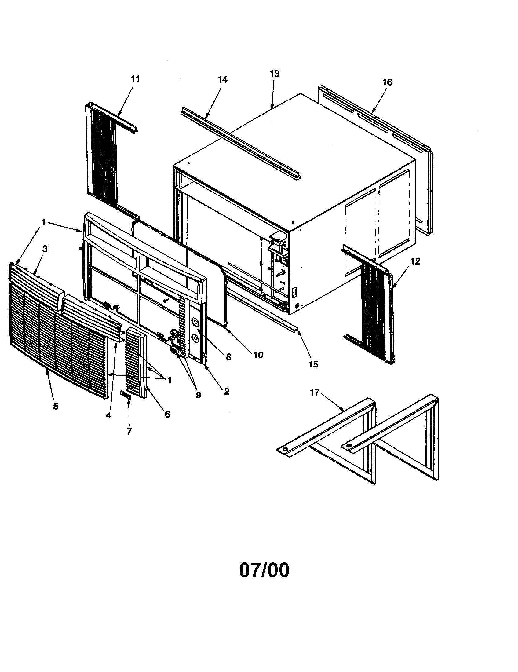 Outer case assembly