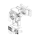 Amana RE14010C2D REV C fan and control assembly diagram