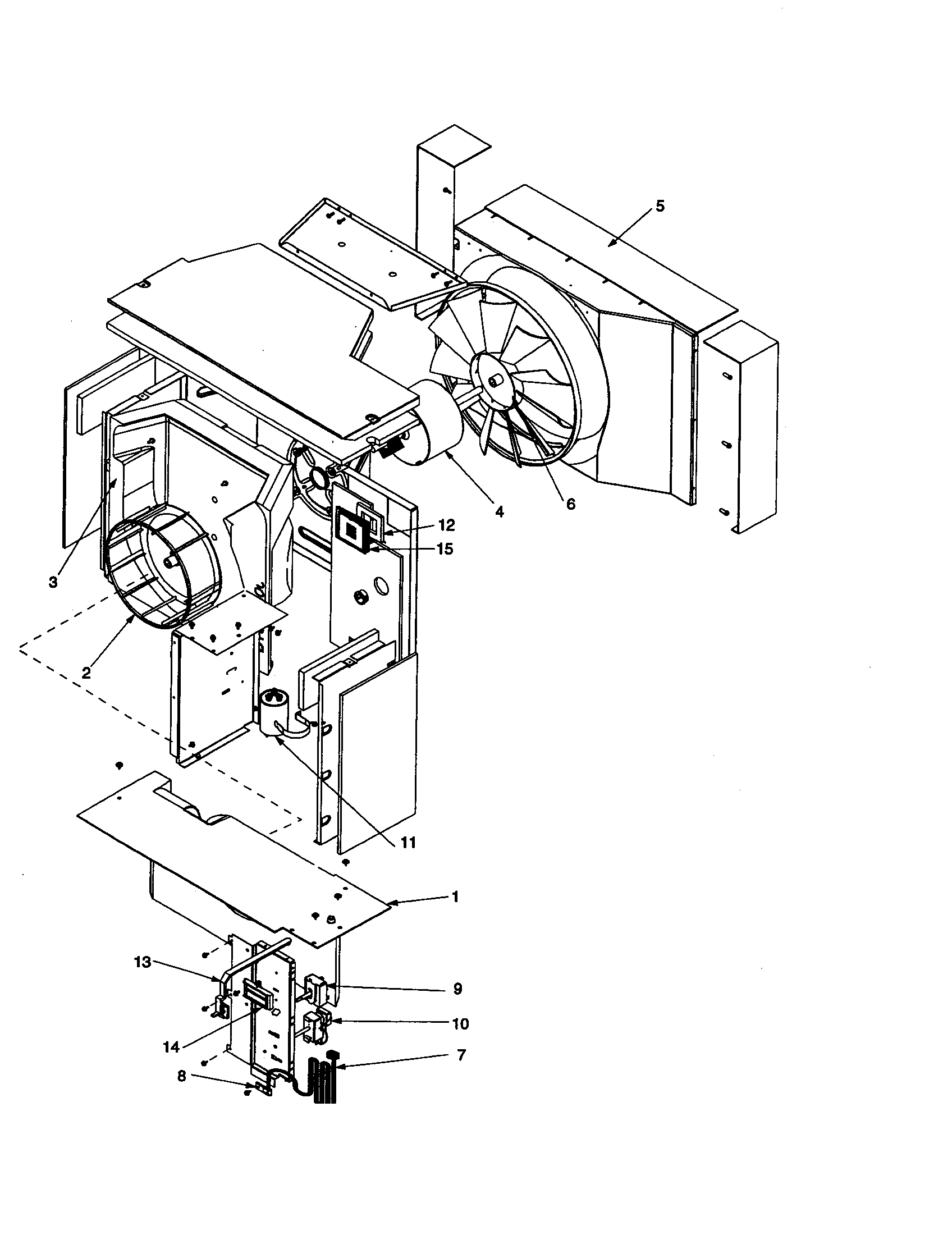 FAN AND CONTROL ASSEMBLY