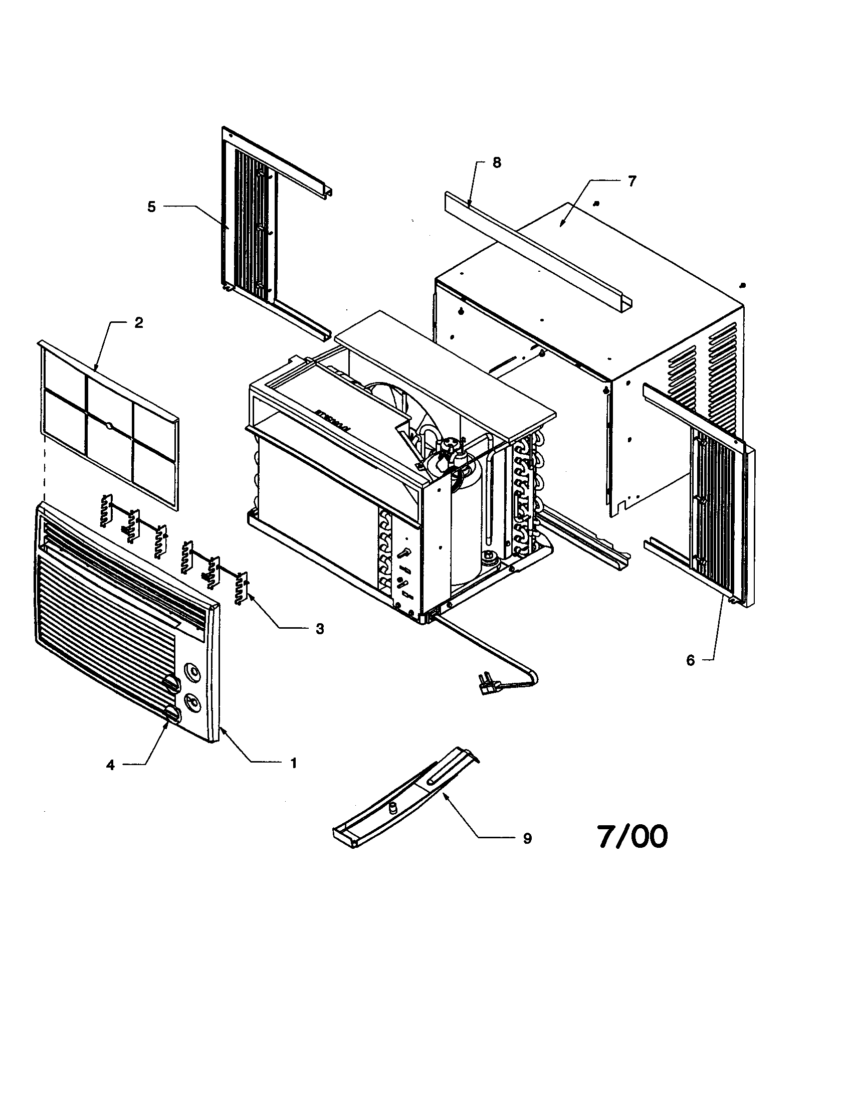 Outer case assembly