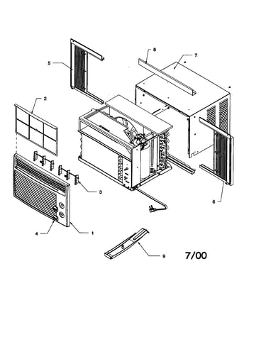 Outer case assembly