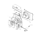 Amana RC07087M1D REV A fan and control assembly diagram