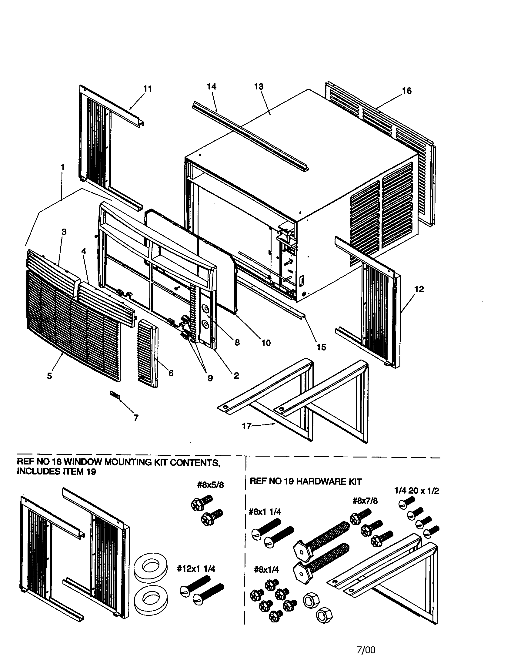 Outer case assembly