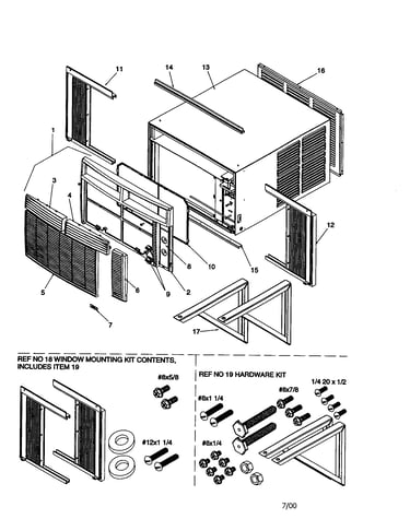 Outer case assembly