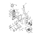 Kenmore 11639712990 dust compartment and motor diagram