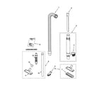 Kenmore 11639712990 hose and attachment diagram