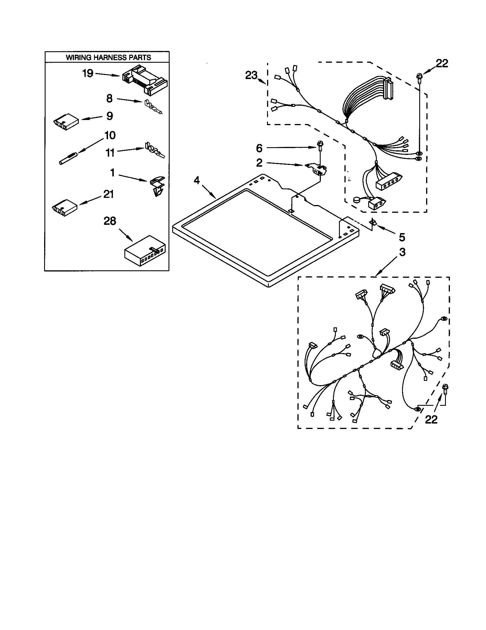 Dryer top