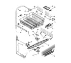 Kenmore 66515834000 upper dishrack and water feed diagram
