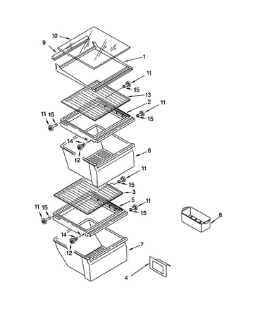 Refrigerator shelf
