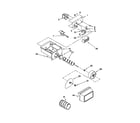 Whirlpool ED22TEXHW02 motor and ice container diagram