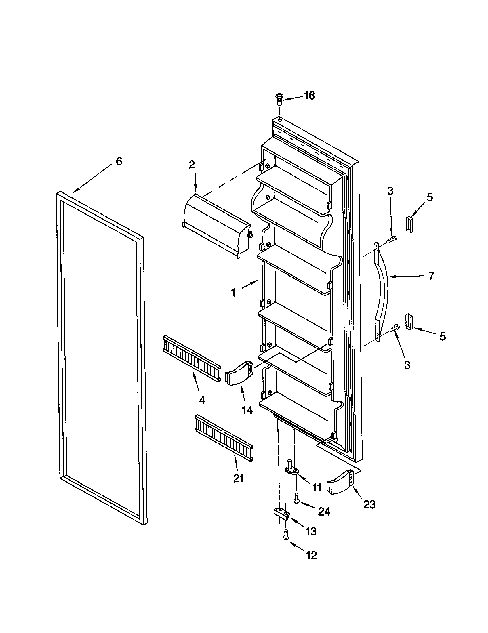 REFRIGERATOR DOOR