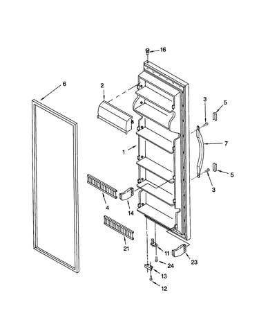 Refrigerator door