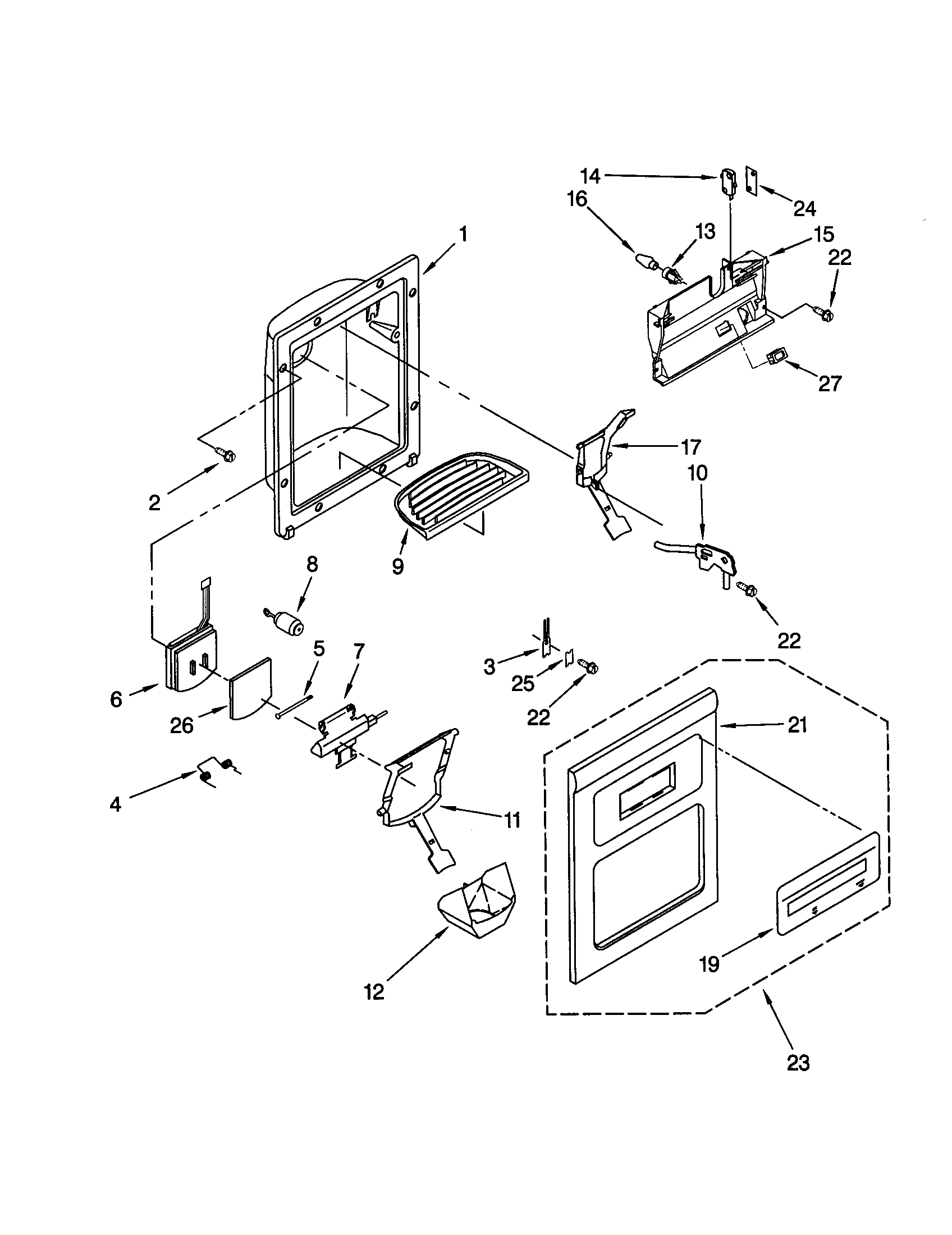 DISPENSER FRONT