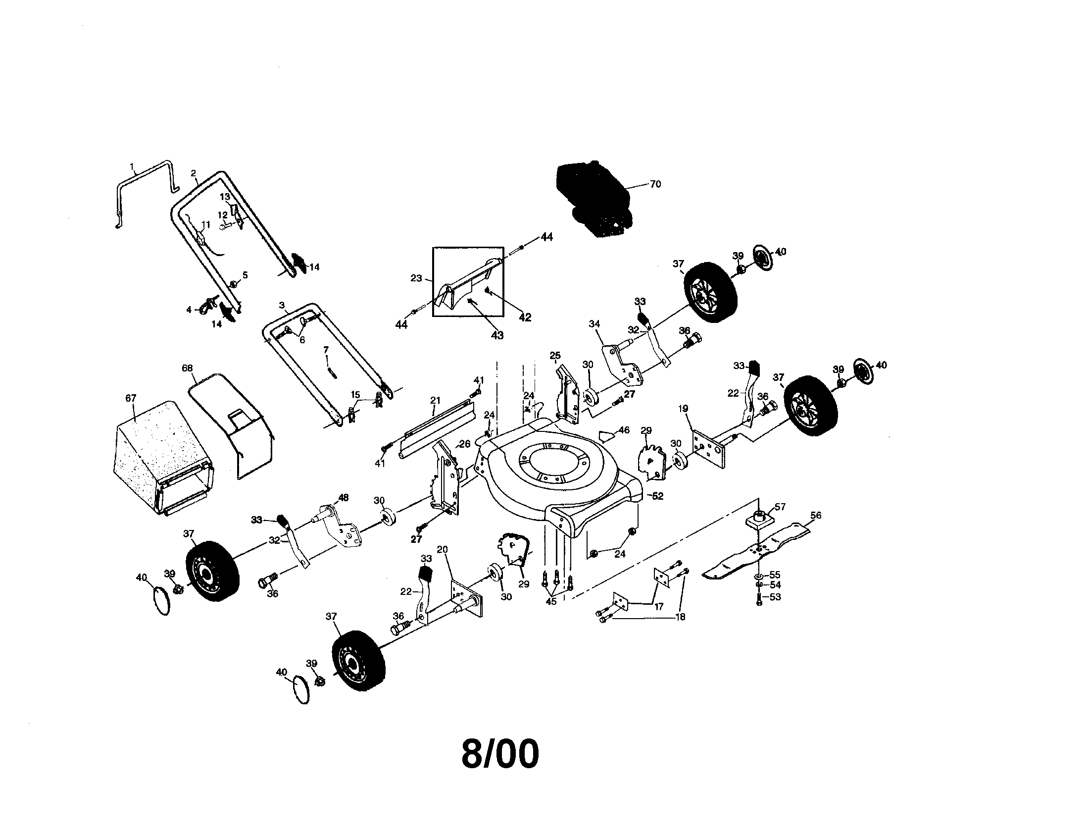 Craftsman rotary lawn mower