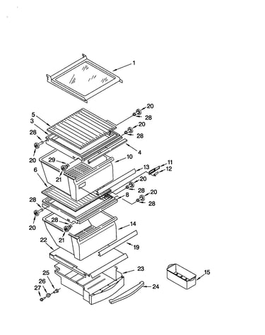 Refrigeartor shelf