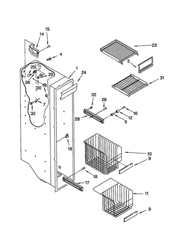 Freezer liner