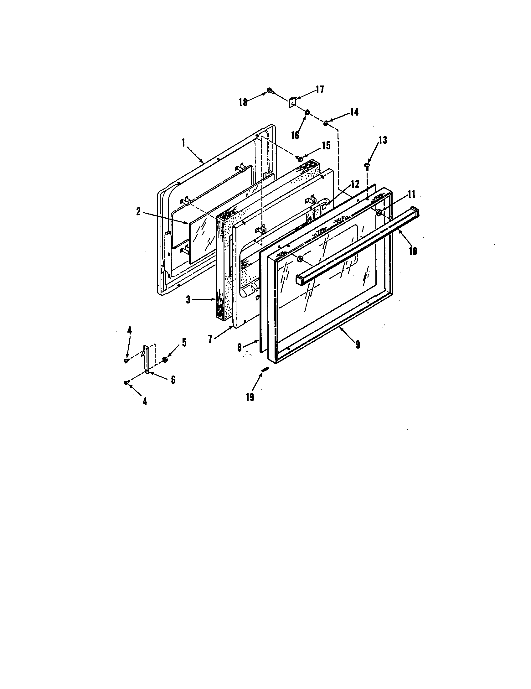 Upper and lower door lining