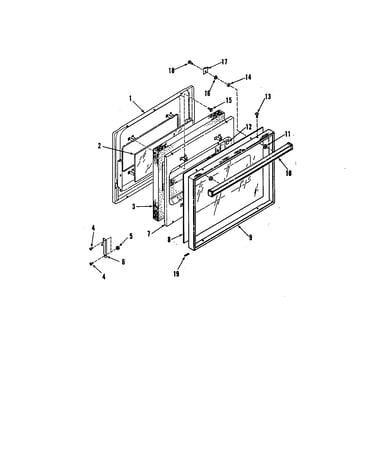 Upper and lower door lining