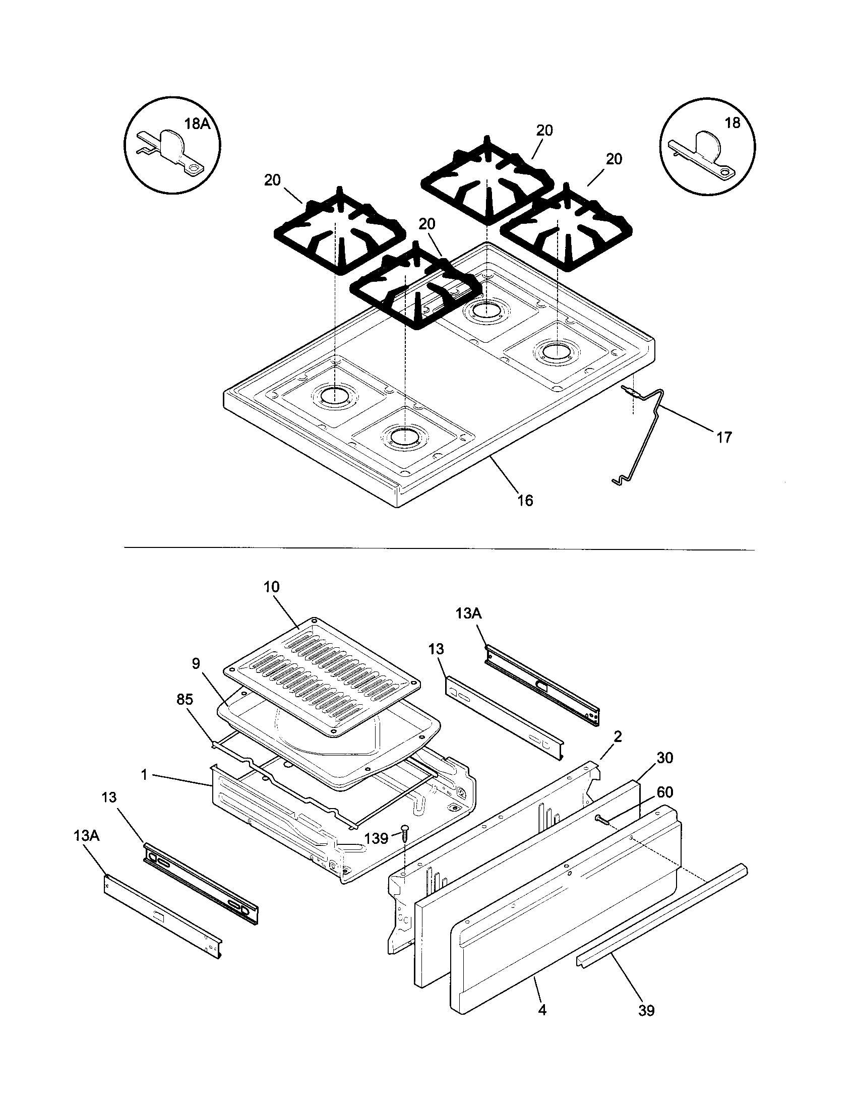 Top/drawer