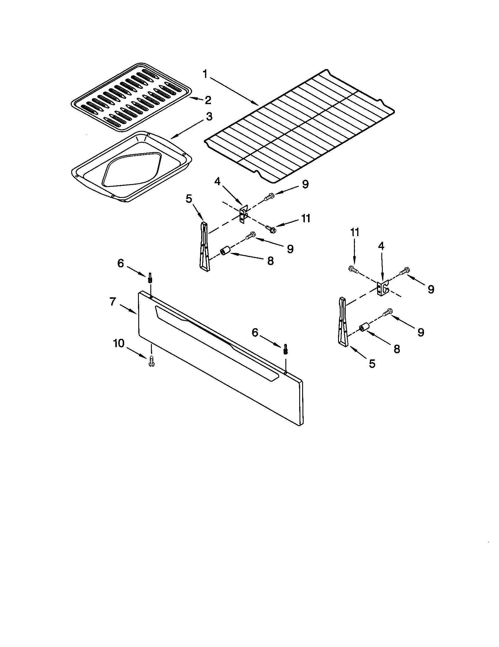 DRAWER AND BROILER