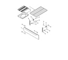 Whirlpool SF340BEHW0 drawer and broiler diagram
