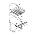 Kenmore 66515652000 upper dishrack and water feed diagram
