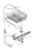 Upper dishrack and water feed