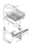 Upper dishrack and water feed