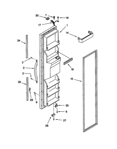 Freezer door