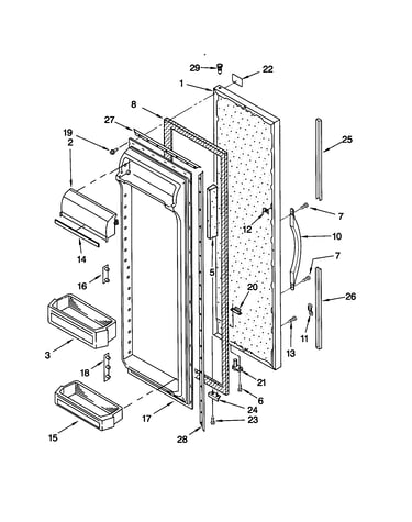 Refrigerator door