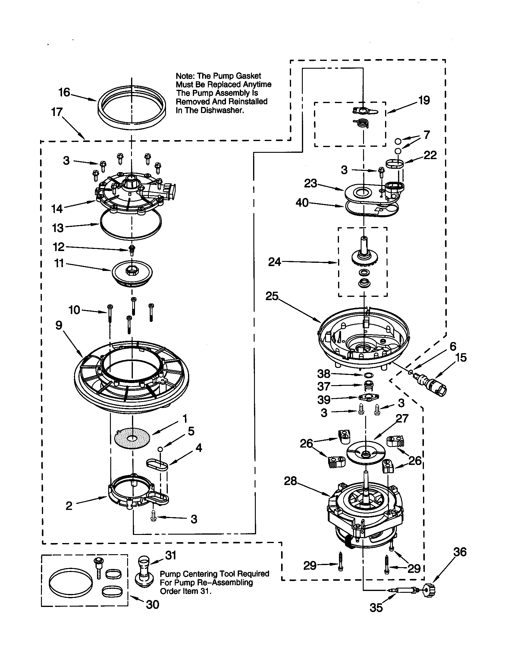 Pump and motor
