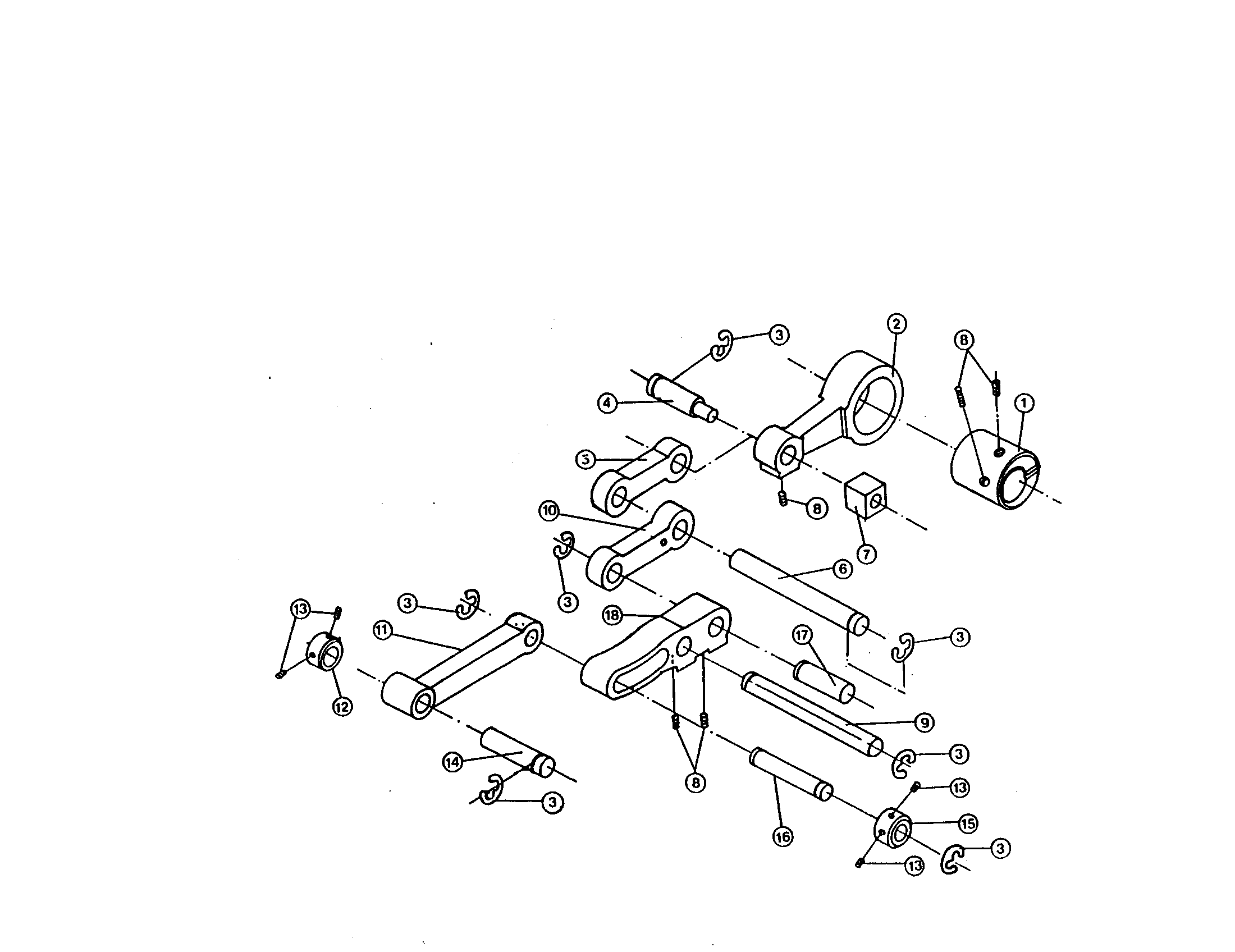 Connecting rod/feed shaft
