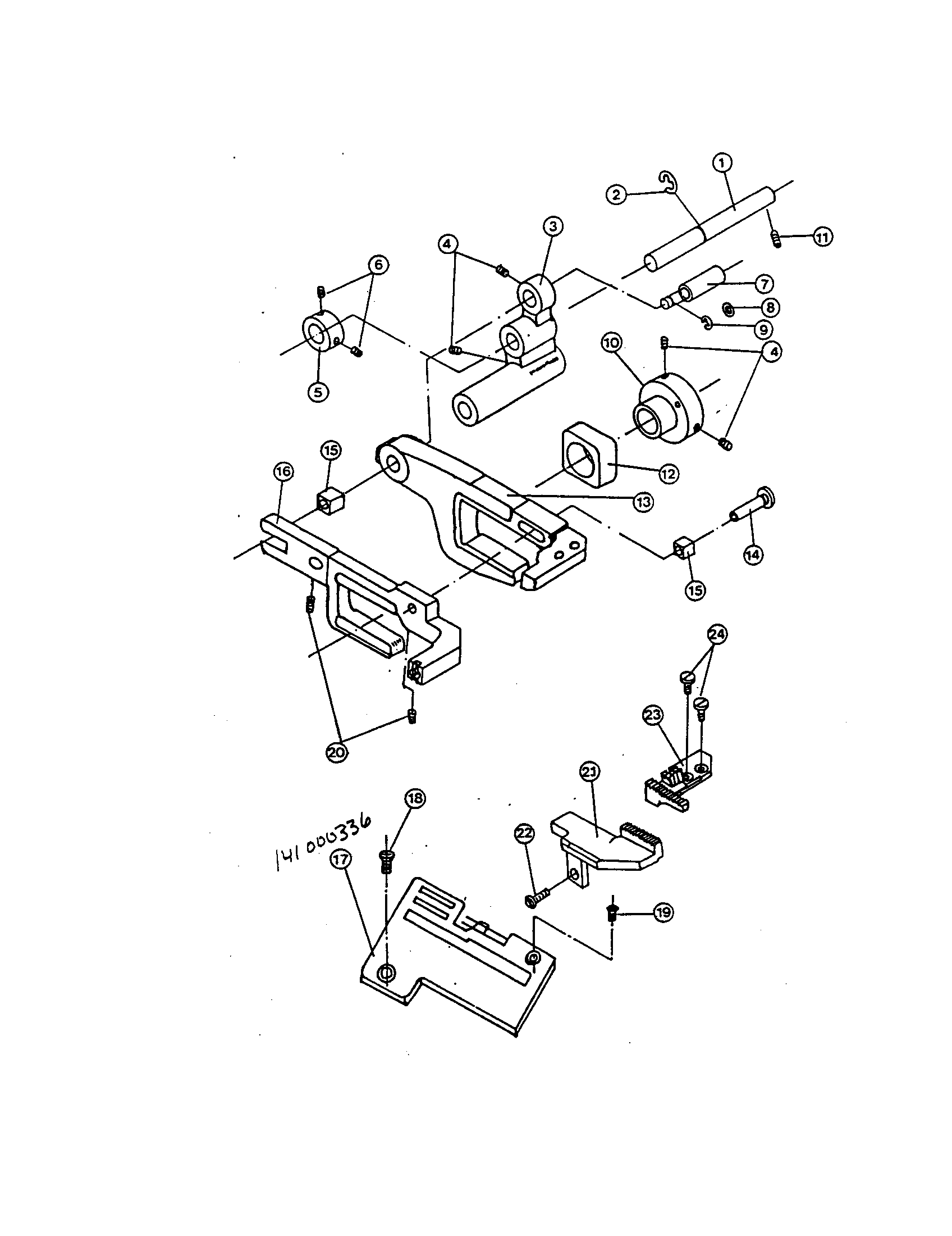 Main feed base/supporting shaft