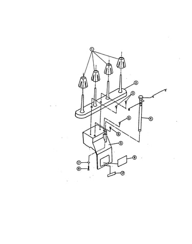 Spool pin base