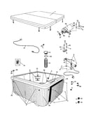 Spa pump, motor and cover