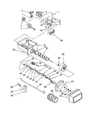 Motor and ice container