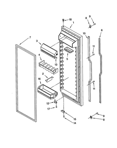 Refrigerator door