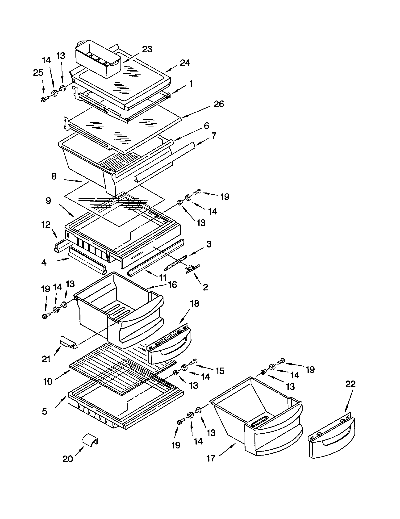 Refrigerator shelf