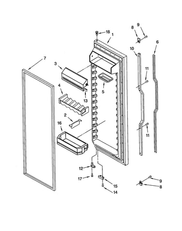 Refrigerator door