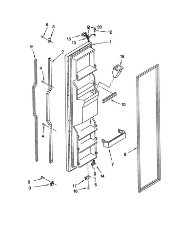 Freezer door