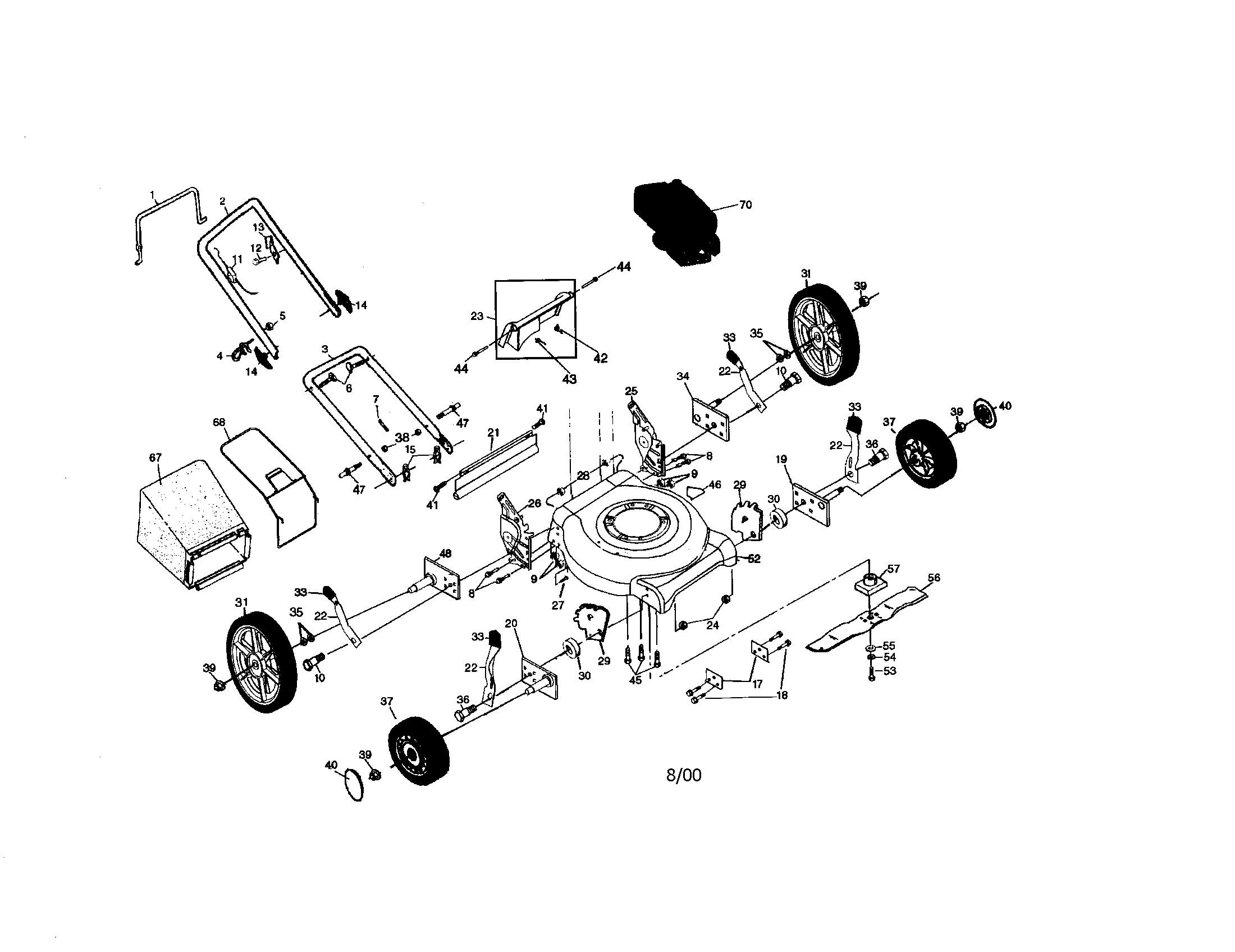 Craftsman rotary lawn mower