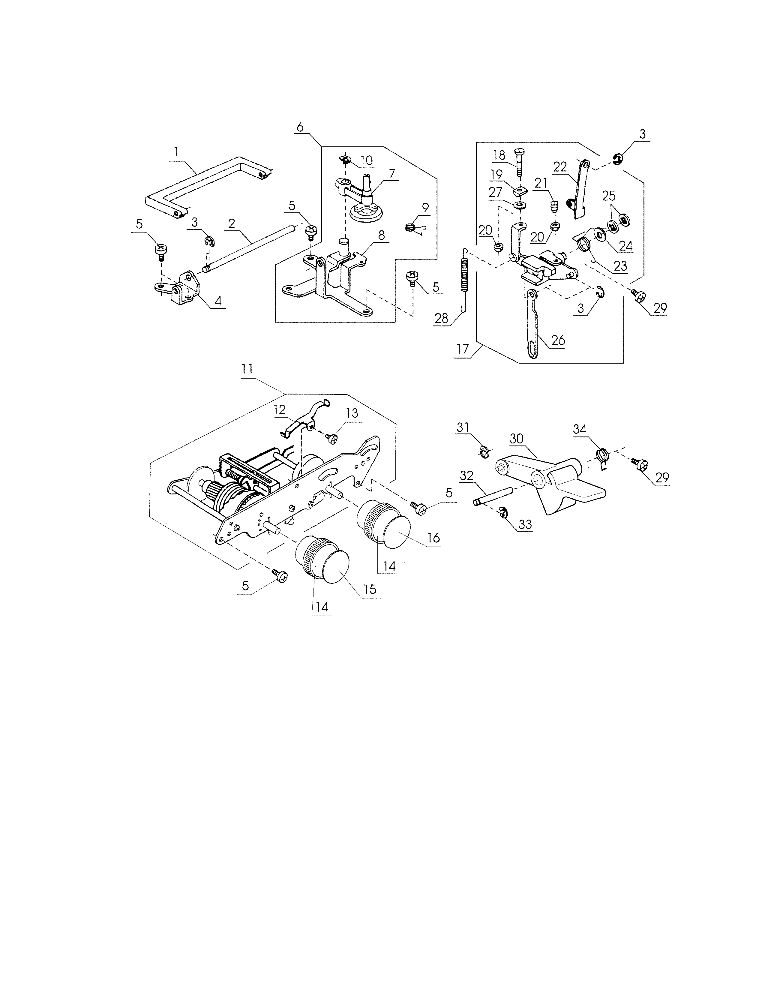 HANDLE/ZIG-ZAG MECHANISM